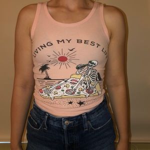 Local Lab “living my best life” XS tank top